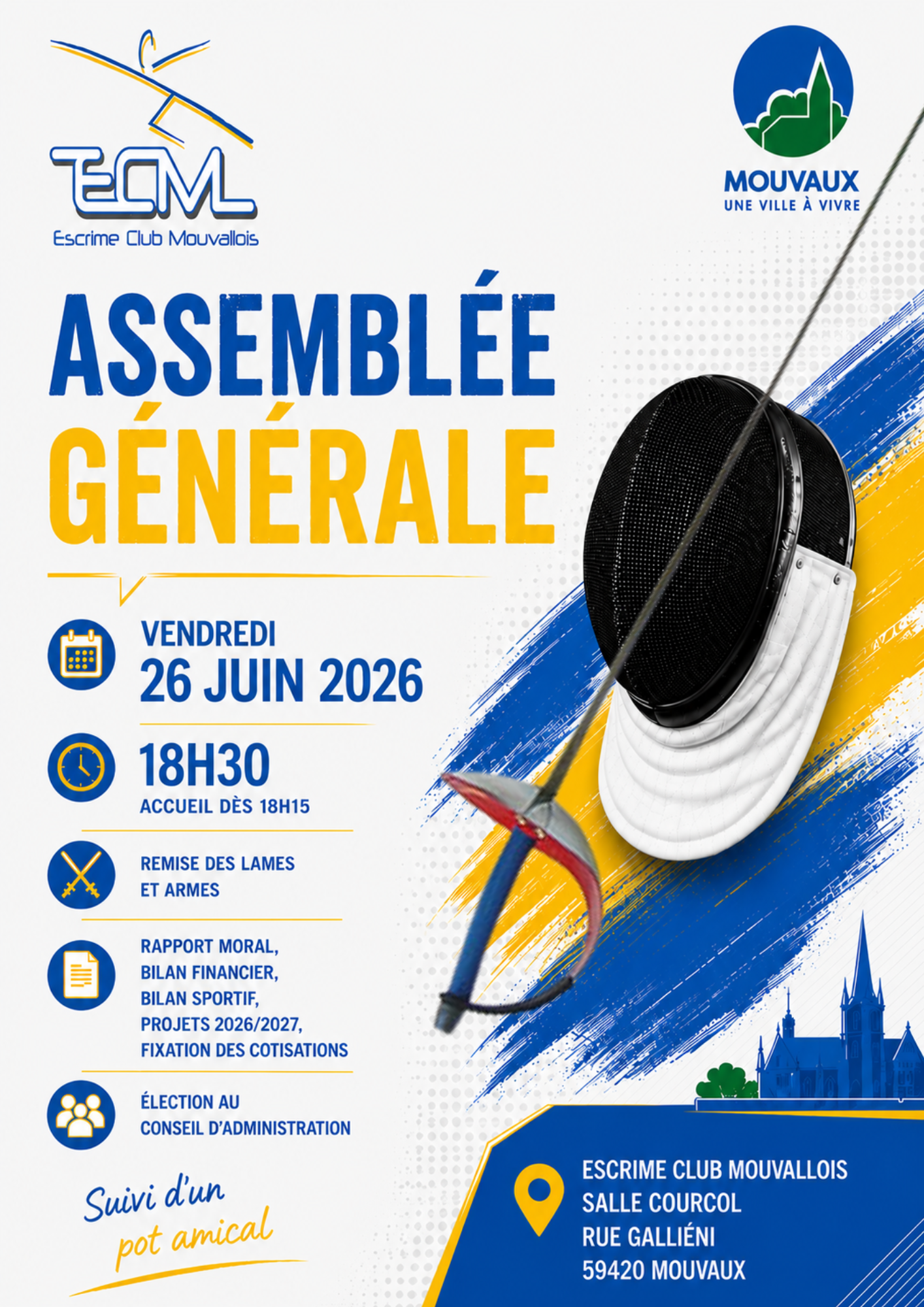 ASSEMBLÉ GÉNÉRALE & ÉLECTIONS DU CA